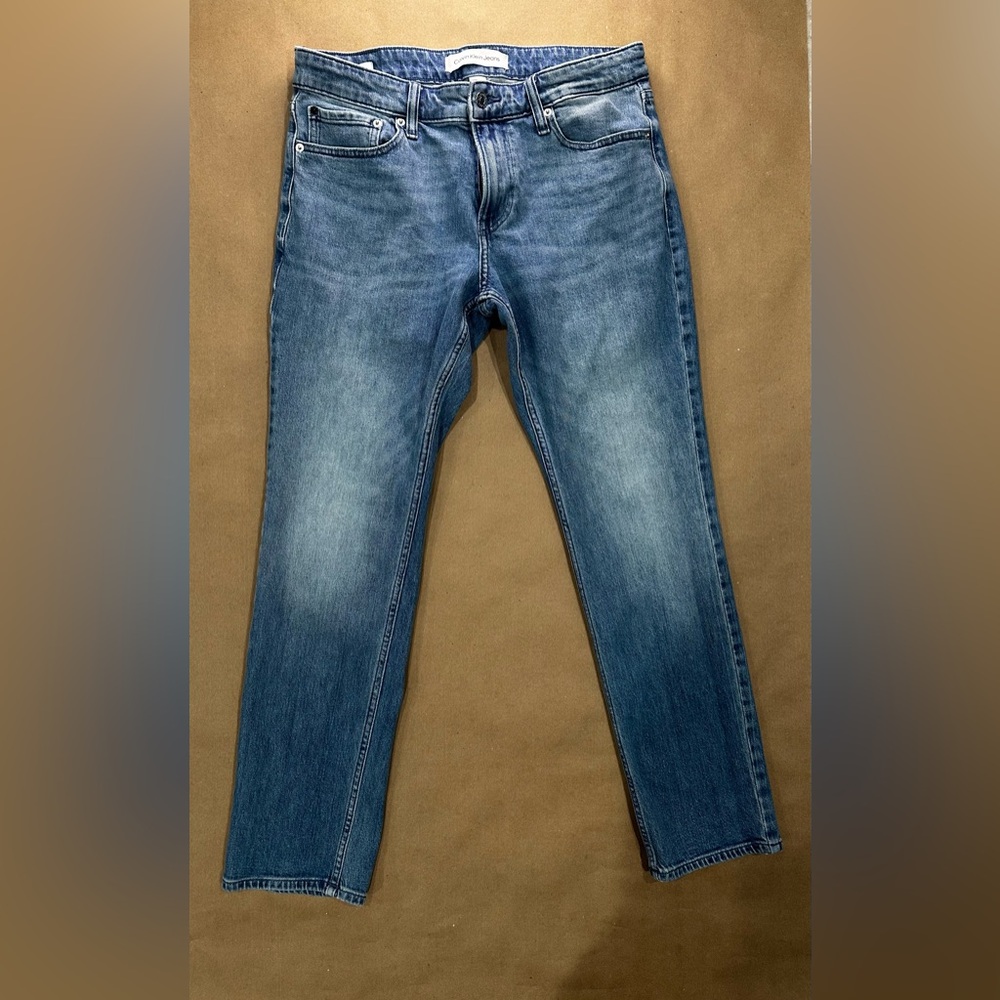 🔵 Calvin Klein Slim Jeans – W32 L30 – Classic Blue Fade